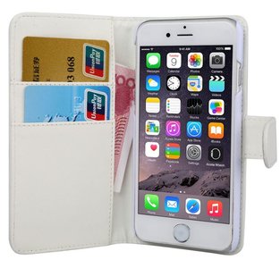 Verschuiving Menagerry strijd iPhone 7 /8 wallet case hoesje - wit online bestellen - eforyou.nl