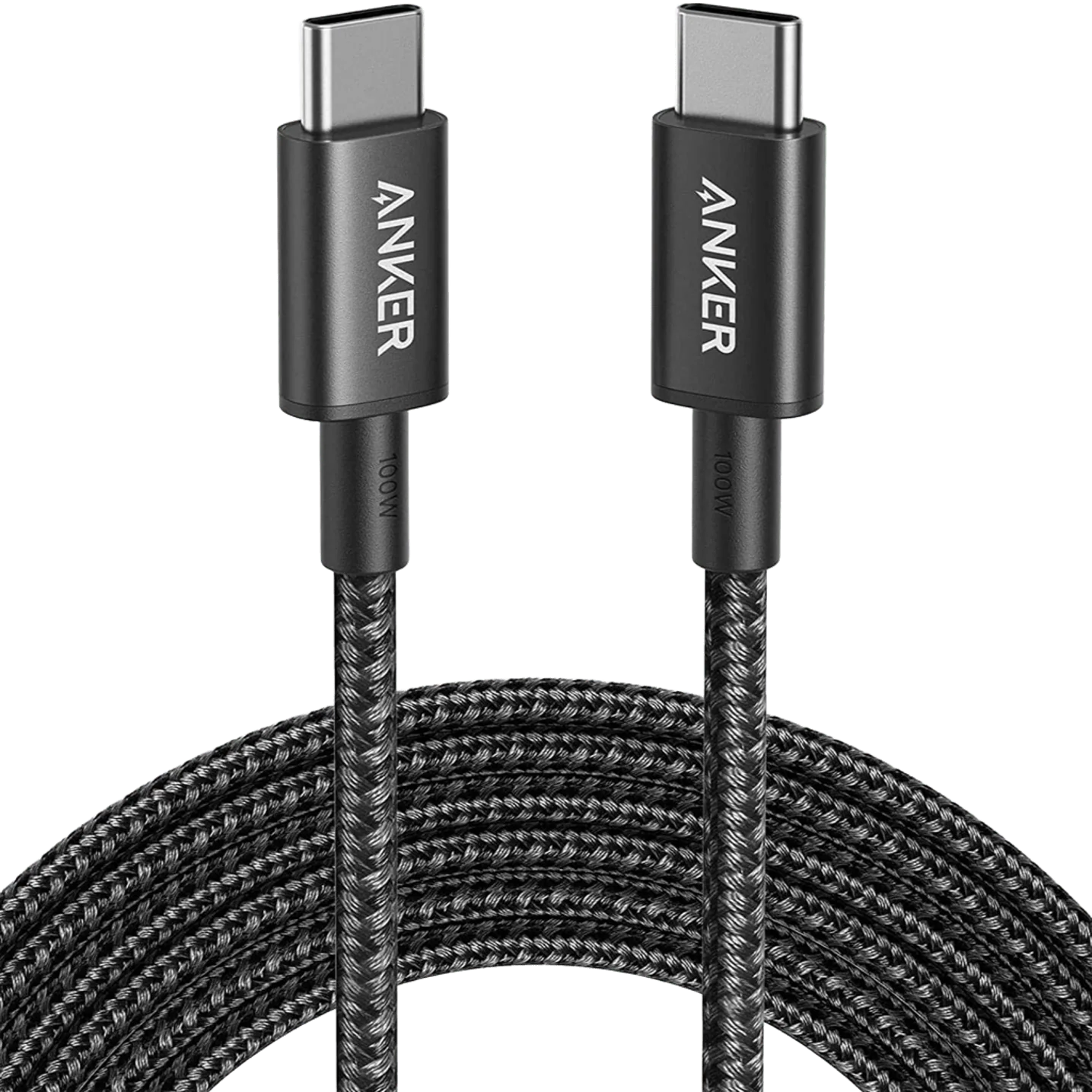 Anker 100W Nylon USB-C naar USB-C kabel  voor iPhone 15, iPad Pro, iPad Air e.d. - 1.8 Meter